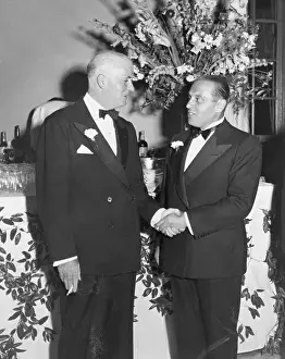Generoso Pope and Edward J. Flynn Shaking Hands