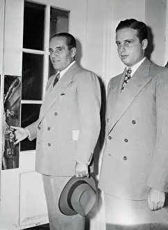 Publisher Prints: Generoso Pope and Son Leaving White House