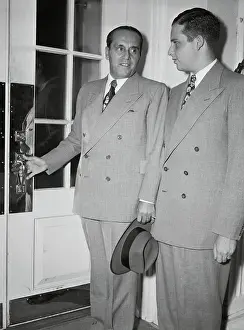 Publisher Prints: Generoso Pope and Son Leaving White House