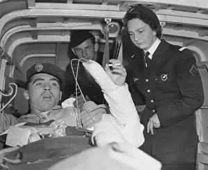 Genevieve de Galard Terraube with Wounded Soldier
