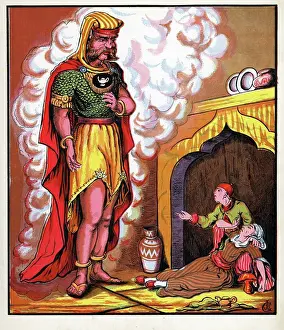 Folk Prints: The Genie Appears