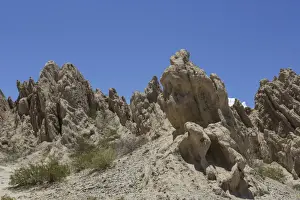 Sedimentation Prints: Geologic formations of a dry lake bed in the Monument Natural Angastaco, Salta, Argentina