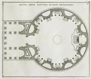 Geometrical Prints: Geometric plan of the church of the Rotonda