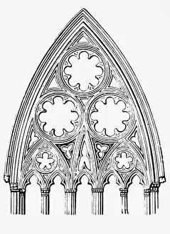 Images Dated 6th February 2007: Geometric tracery decorating Gothic window