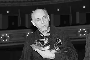 Georg Solti With His Grammy Awards