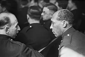 Prints of Trinidadian civil rights activist, firefighter and soldier George Arthur Roberts (1890-1970), wearing his London Auxiliary Fire Service (AFS) uniform Discover the Vision of Haywood Magee – A Master of Mid-Century British Life: George Arthur Roberts, Trinidadian Civil Rights Activist, Firefighter & Soldier