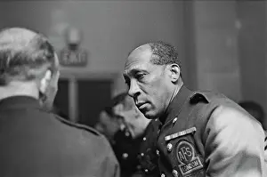 Prints of Trinidadian civil rights activist, firefighter and soldier George Arthur Roberts (1890-1970), wearing his London Auxiliary Fire Service (AFS) uniform Discover the Vision of Haywood Magee – A Master of Mid-Century British Life: George Arthur Roberts, Trinidadian Civil Rights Activist, Firefighter & Soldier