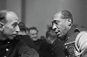 Prints of Trinidadian civil rights activist, firefighter and soldier George Arthur Roberts (1890-1970), wearing his London Auxiliary Fire Service (AFS) uniform Discover the Vision of Haywood Magee – A Master of Mid-Century British Life: George Arthur Roberts, Trinidadian Civil Rights Activist, Firefighter & Soldier