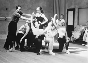 George Balanchine (Left) and Dancers