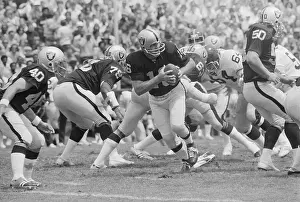 Running Back Prints: George Blanda Running with the Ball