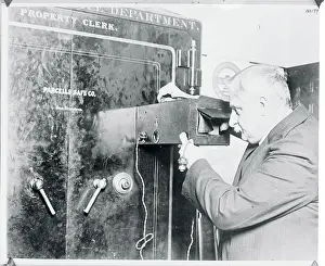 George Blum Demonstrating His Camera
