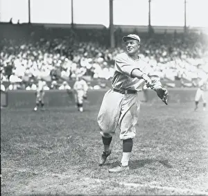 Practice Prints: George Burns Throwing a Baseball