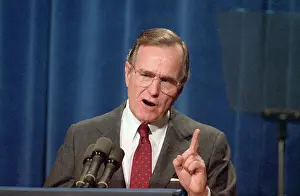 George Bush Addressing American Enterprise Institution
