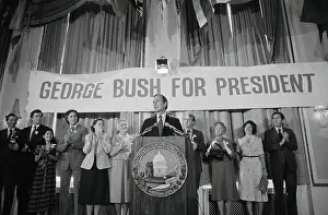 George Bush Announces Candidacy for Republican Presidential Nomination