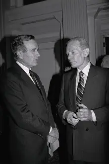 George Bush and David Brinkley