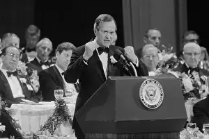 George Bush Giving a Speech