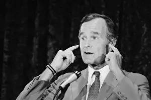 George H Prints: George Bush Giving a Speech