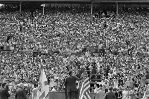 George H Prints: George Bush Greeting Crowd of People