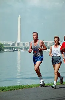 Jogging Prints: George Bush Jogging