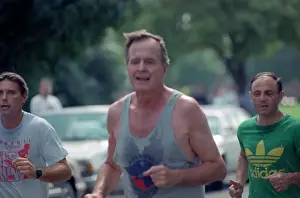 George Bush Jogging