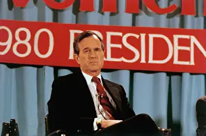 George Bush Looking Serious