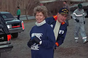 George Bush with Nancy Ellis