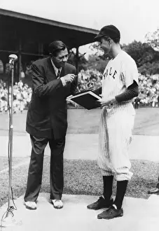 Presentation Prints: George Bush Presents Citation to Babe Ruth