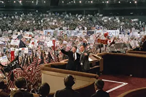 George H Prints: George Bush with Ronald Reagan