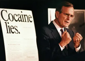 Stress Prints: George Bush Speaking with Clenched Fists