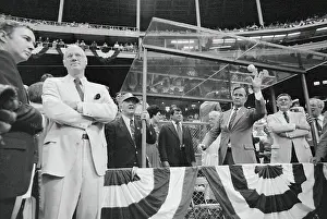 George Bush Throwing a Baseball