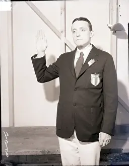 Oath Prints: George C. Calnan Takes Olympic Oath