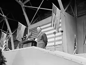 Class Prints: George C. Marshall Making Speech