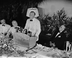 George C Prints: George C. Marshall Outlining Marshall Plan