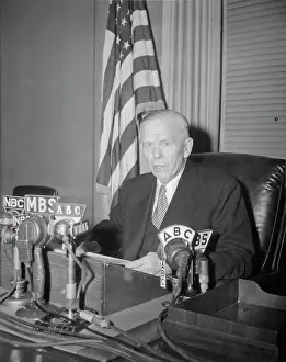 George C Prints: George C. Marshall Reporting from His Desk