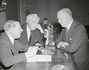 George C Prints: George C Marshall with Sol Bloom and Charles Eaton