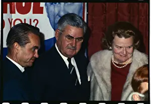 George C. Wallace and Curtis E. Lemay Standing with Wife