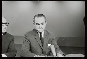 Wallace Prints: George C. Wallace Pausing at Microphone