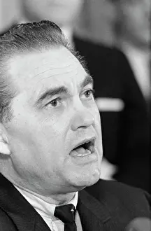 Wallace Prints: George C. Wallace Speaking at Press Conference