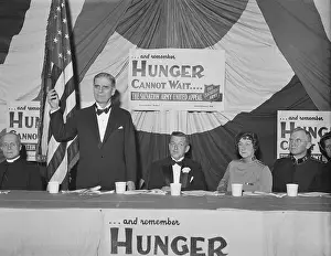 James G Prints: George Dern Speaking at Armory