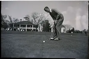 Invitation Prints: George Dunlap in Masters Golf Tourney