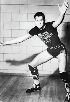 Prints of George Glamack, North Carolina Hoops Through Time: A Visual Journey of Basketball History: George Glamack