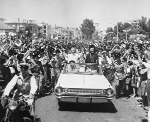 General Prints: George Grivas and Makarios Ride in Car