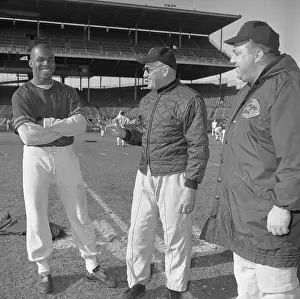 George Halas Talking with Gayle Sayers