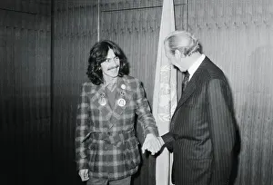 George Harrison Meeting Kurt Waldheim
