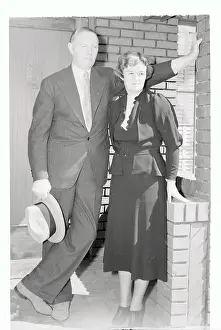 Reno Prints: George Hart Posing with His New wife Marcia Farrell Keresey
