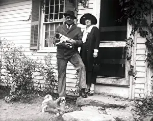 George Herman Babe Ruth and His Wife, Claire