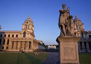 Images Dated 21st June 2014: George II statue at the Old Royal Naval College