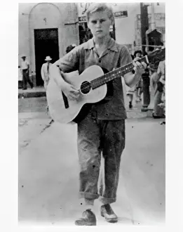 George Jones Busking As A Child