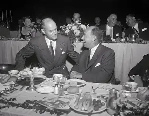 Harrisburg Prints: George Kennan and Adlai Stevenson Talking at Dinner