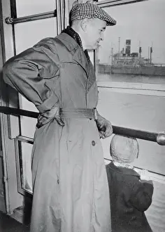 Kennan Prints: George Kennan and Son Look Out from Ship's Deck